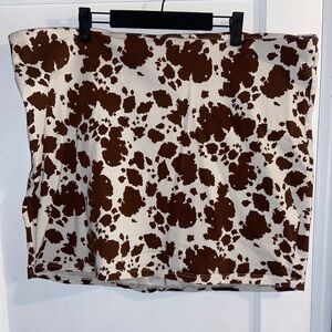Cow Patterned Skirt 3XL